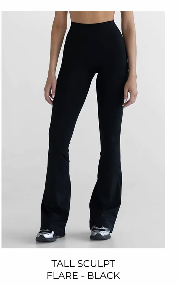 Tall Sculpt Flare - Black