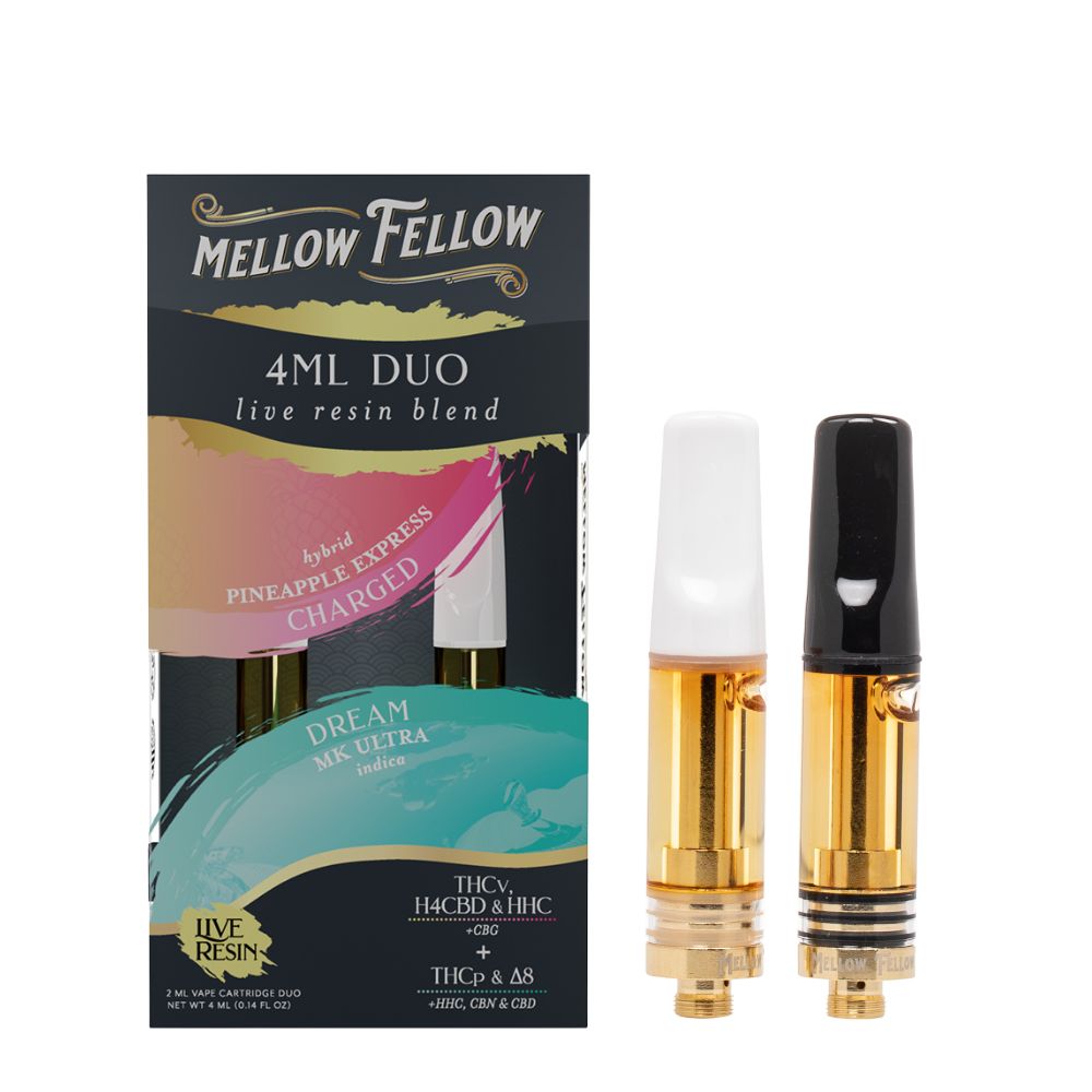 Image of Mellow Fellow Live Resin Duos Cartridge - 4 Grams (2 carts per pack)