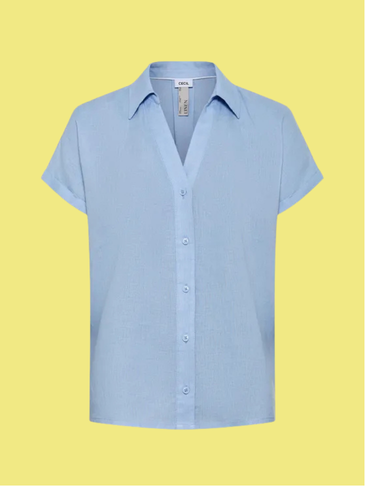 Leinenbluse Kurzarm für Damen