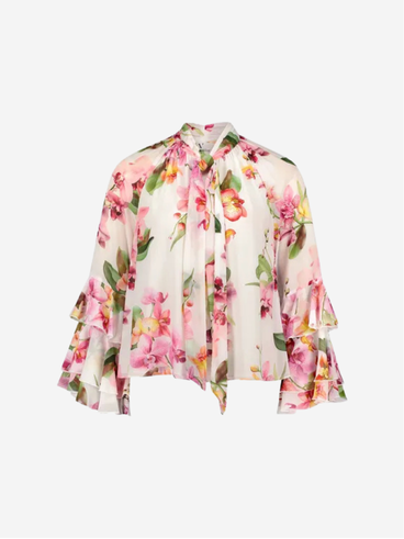 Schluppenbluse Loose Fit für Damen