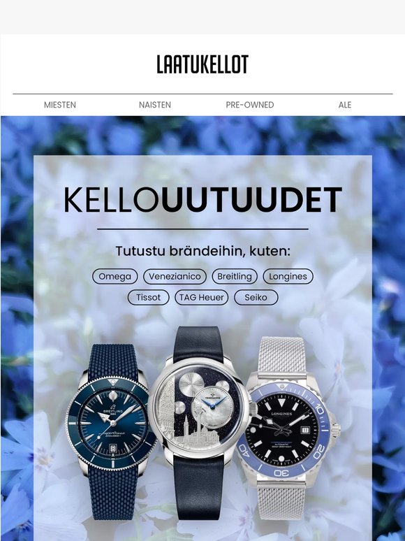 Kauden kellouutuudet ovat täällä 🌻