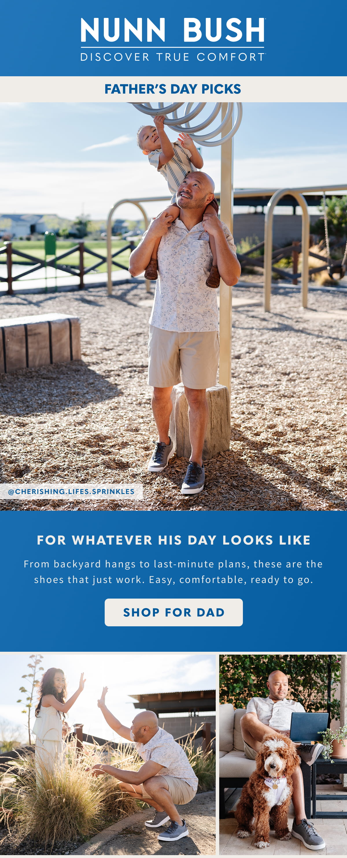 From backyard hands to last-minute plans, these are shoes that just work. Display images to learn more.