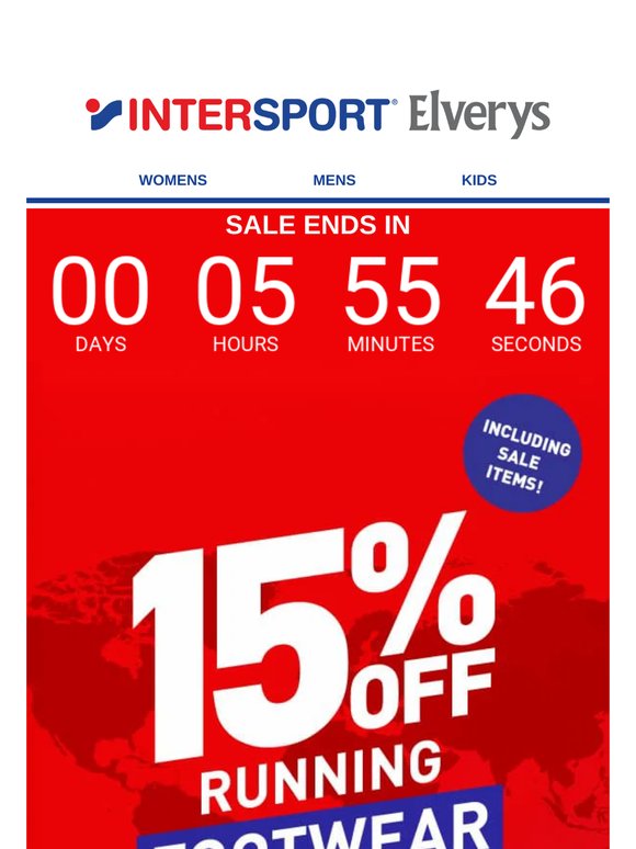 ⏰ ENDS MIDNIGHT: Get 15% OFF Running Footwear 🚨