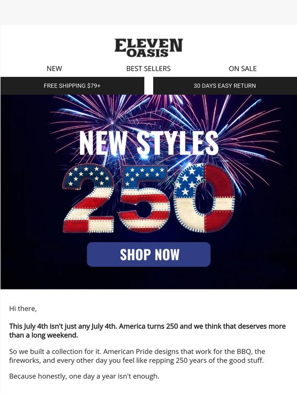 July 4th, 2026. 250 years. We made something for it. 🇺🇸