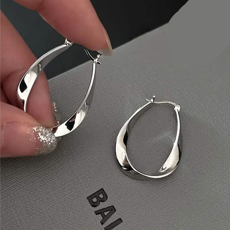 Image of 925 Silver Hypoallergenic Elegant Retro Style Earrings