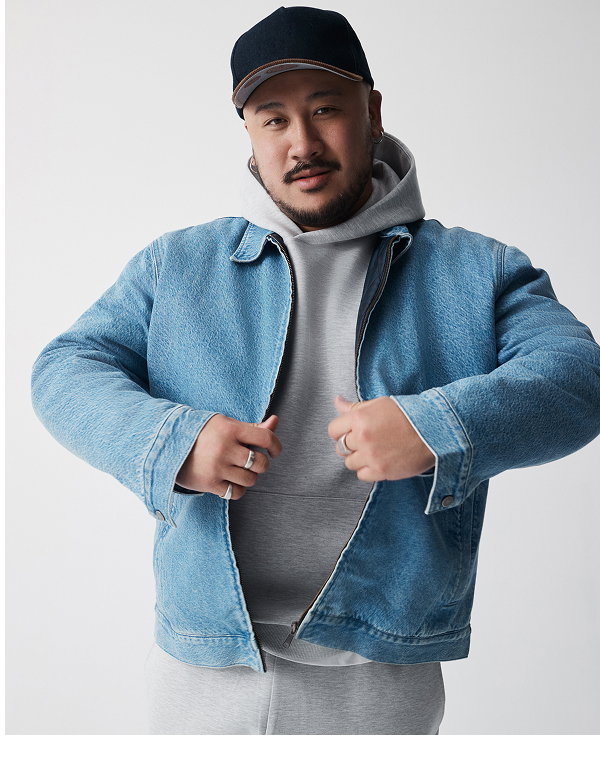 Denim Zip Thru Jacket
