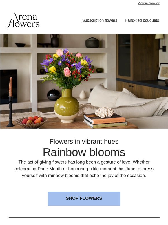 Rainbow blooms