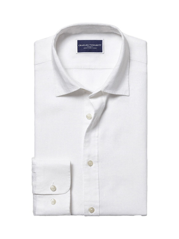 Pure Linen Shirt - White