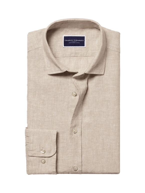 Pure Linen Shirt - Oatmeal