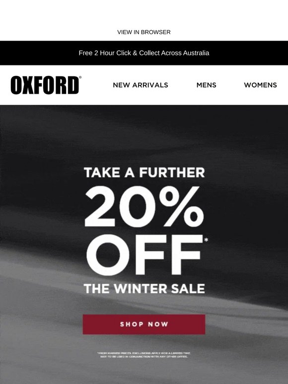 The Winter Sale Starts Now | Further 20% Off ❄️