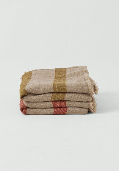 Stripe Linen Throw