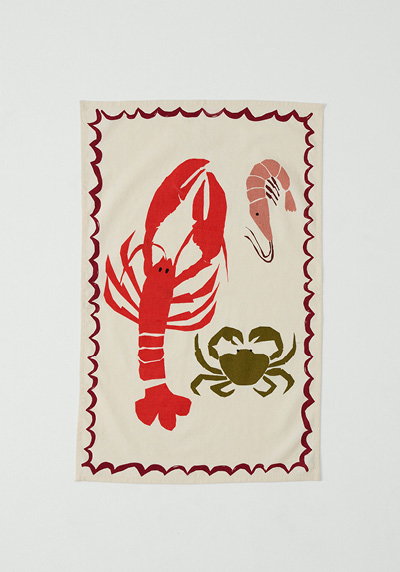 Crustacean Tea Towel