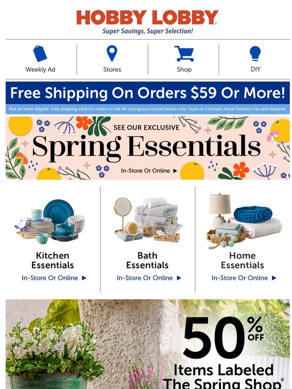 Colorful Florals 🌷 50% Off The Spring Shop®