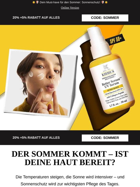 -25% auf die Wunderwaffe für sonnige Tage ☀️🫶🏻
