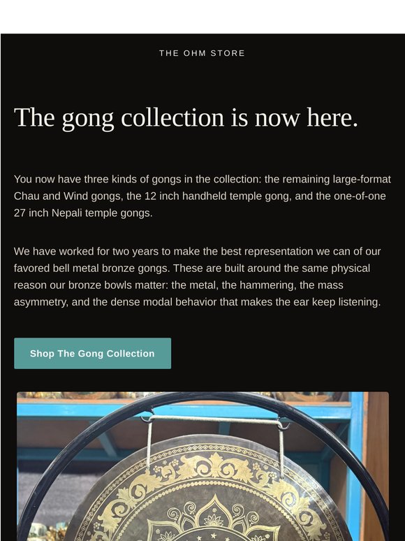 The collection of gongs