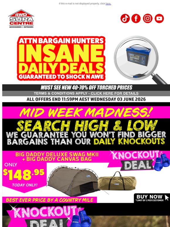 Sizzlin’ Hot DAILY DEALS Disappear At Midnight 🕛 Prices Obliterated 🤑