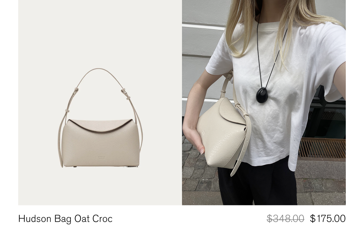 Hudson Bag Oat Croc