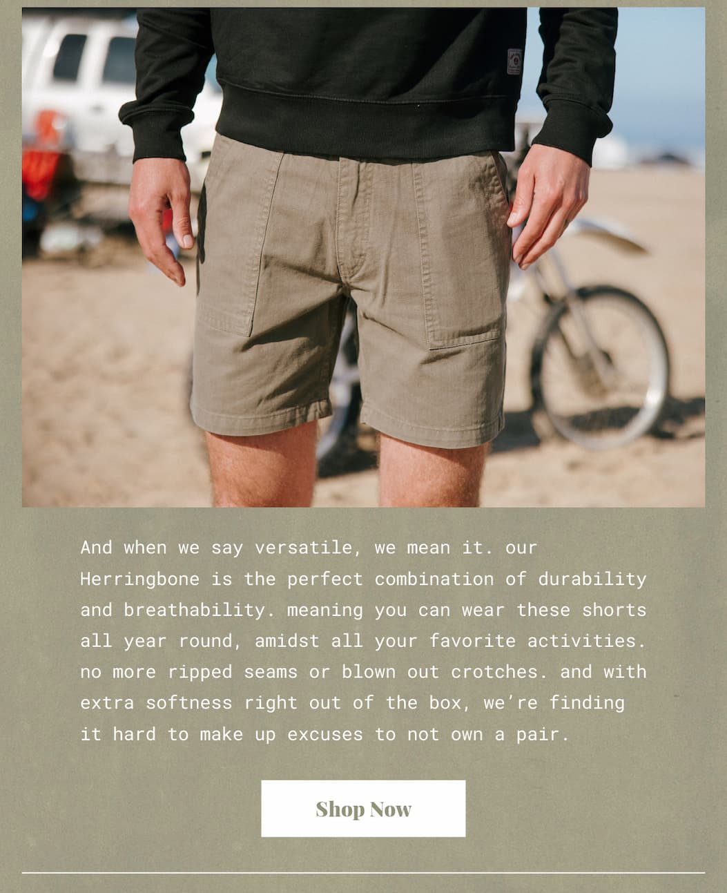 Herringbone Brigade Short