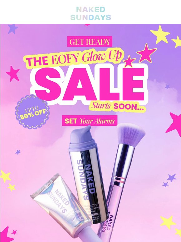 Up to 50% OFF Starts Tomorrow ⏳