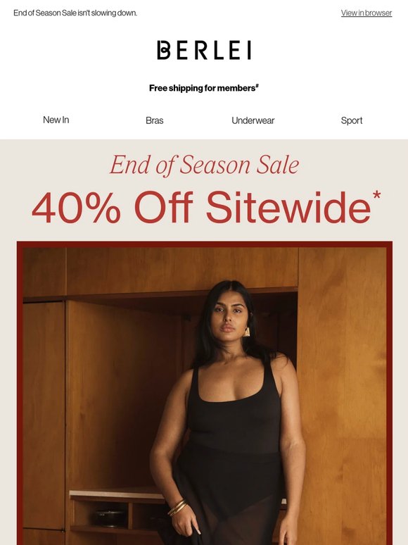 40% OFF* still on. Have you shopped yet? 🛍️