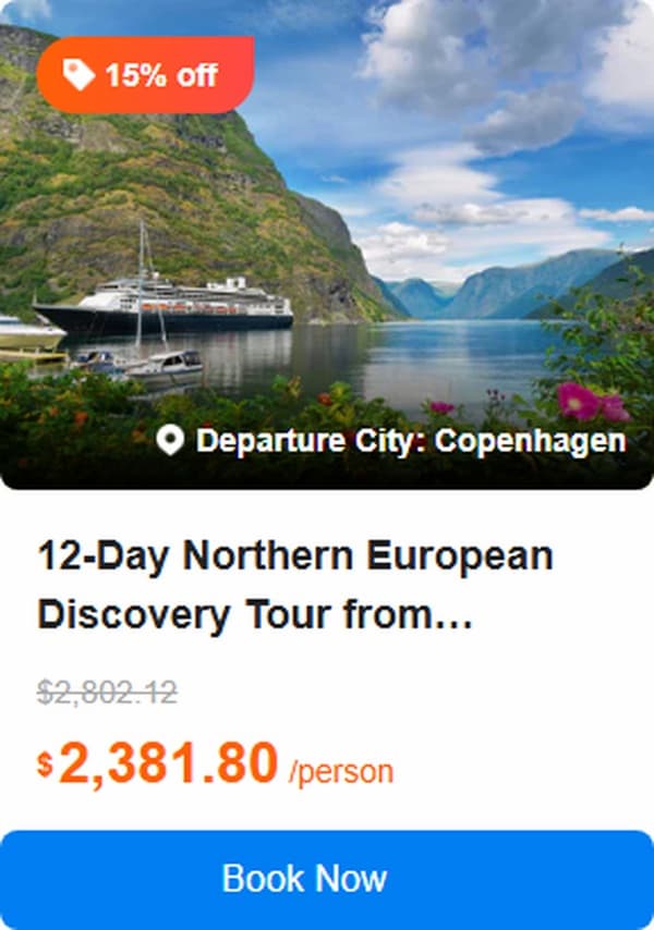 12-Day Northern European Discovery Tour from Copenhagen: Oslo, Stockholm, Bergen, Helsinki & Tallinn 4.6 (9 reviews) Tour Code: 478978