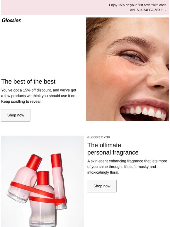 You’ve got 15% off