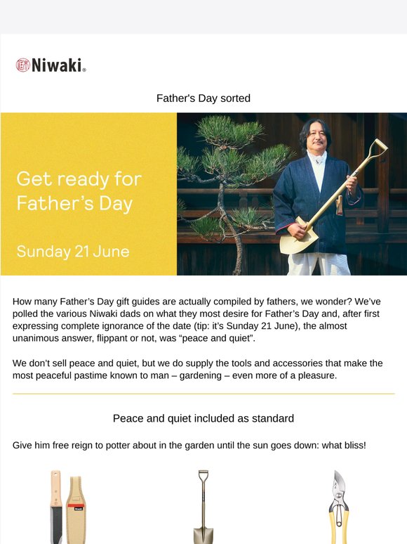 Get ready for Father's Day