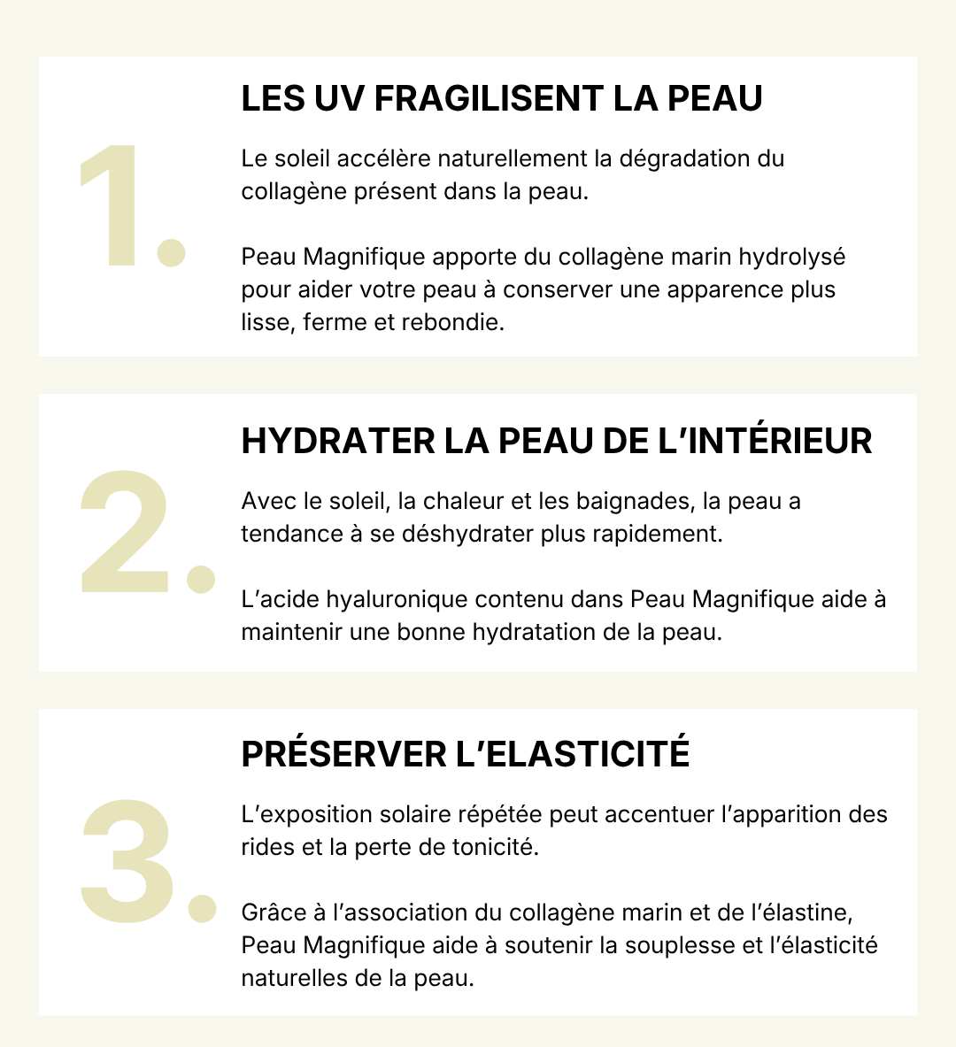 Le collagène Peau Magnifique