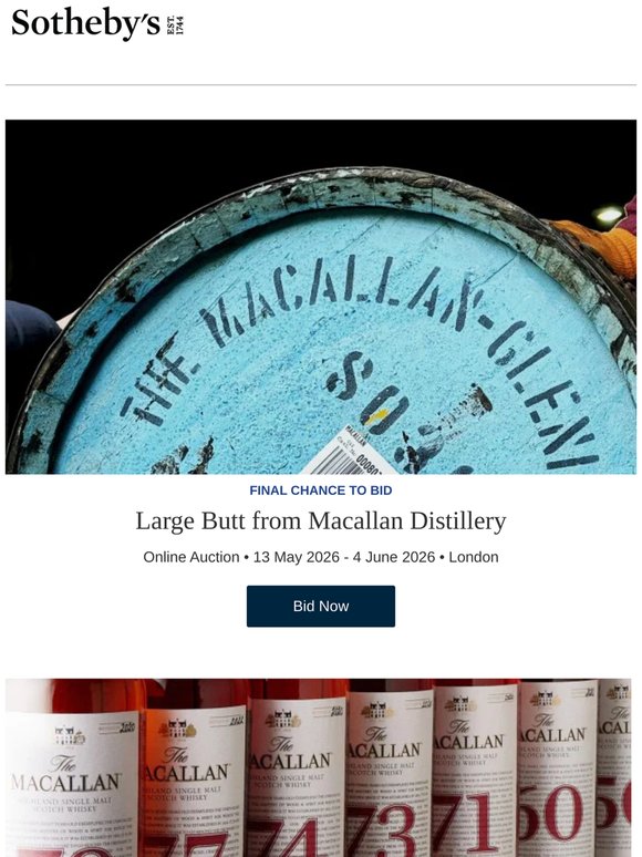 Large Butt from Macallan Distillery