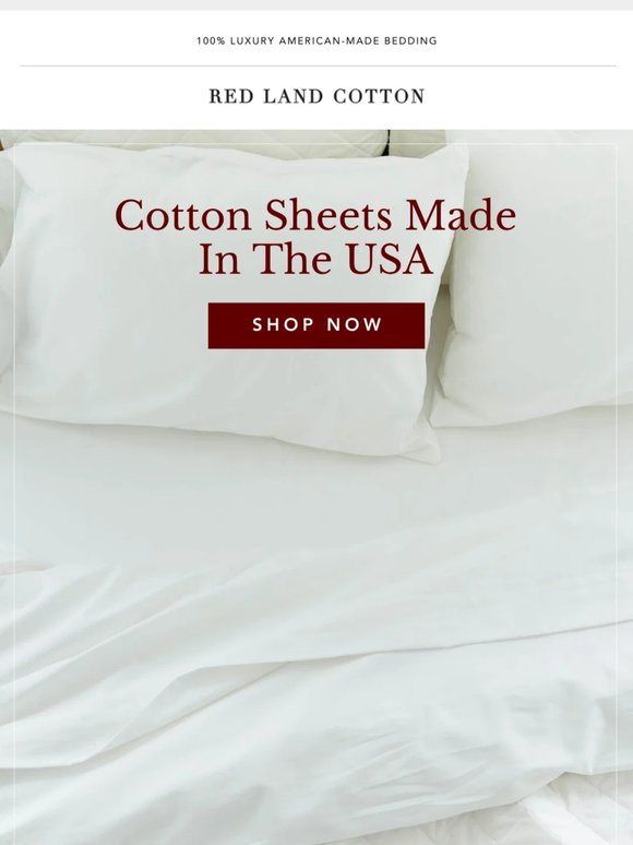 Authentic American Cotton Sheets