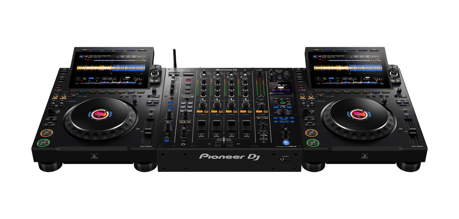 AlphaTheta 2x CDJ-3000X Professional DJ multi player + 1x Pioneer DJM-A9