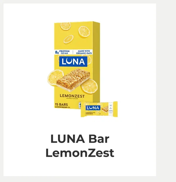 LUNA Bar LemonZest Flavor