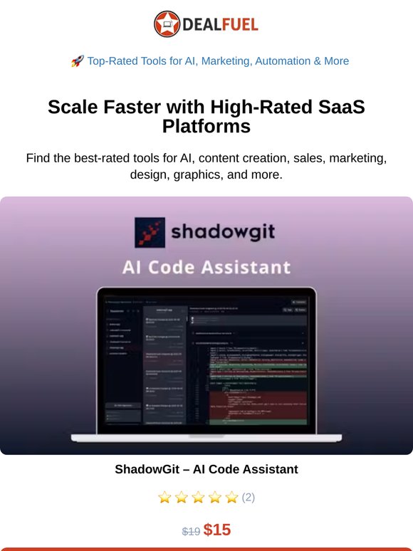 High-Rated SaaS Platforms ⭐