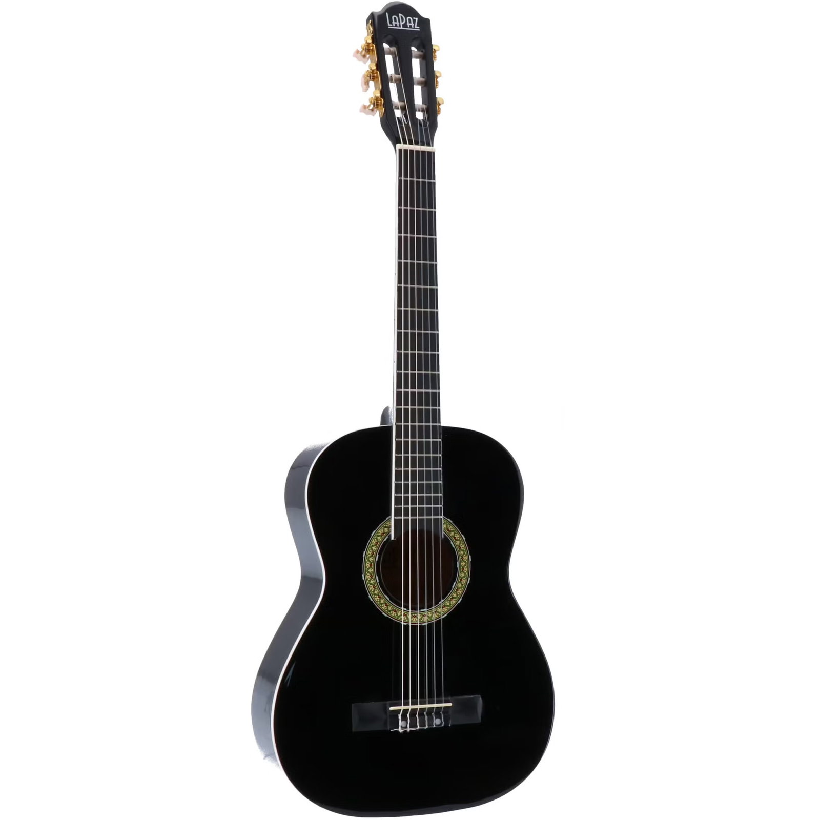 LaPaz 002 BK 3/4 Classical Guitar (Black)
