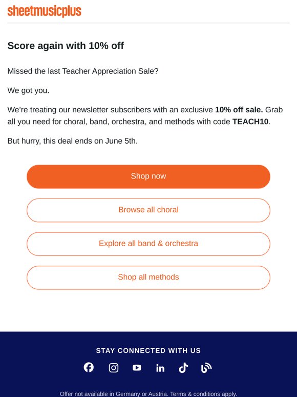 Back by popular demand… 10% off! 🥳