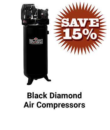 Save 15% Black Diamond Air Compressors