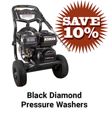 Save 10% Black Diamond Pressure Washers