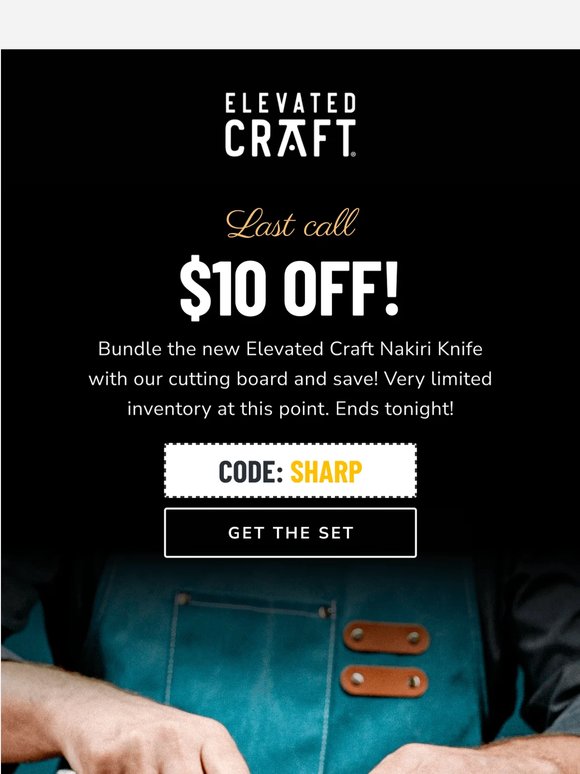 Knife + Cutting Board offer ends soon!