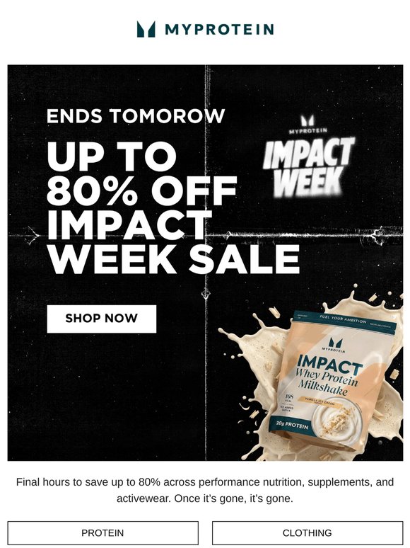 Ends tomorrow: Up to 80% off