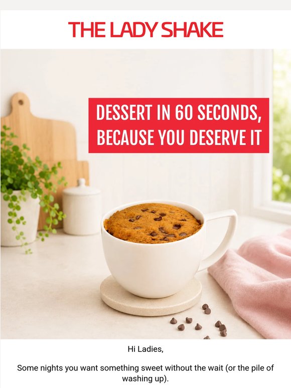 One-minute mug cake? Yes, really ✨