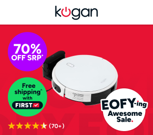 Kogan SmarterHome™ LX14 Laser Robot Vacuum Cleaner and Mop (White) Product Image