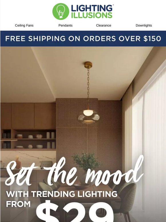 Set the Mood With Lighting from $29!