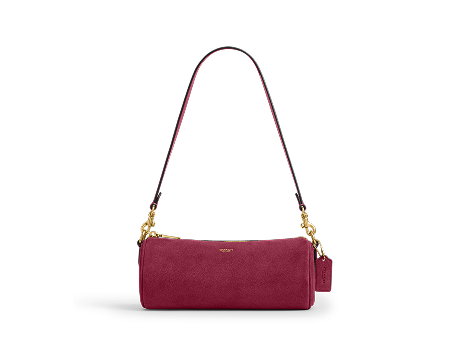 Barrel Bag Brass/Dark Fuchsia