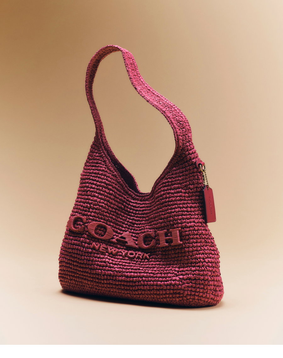 Brooklyn Shoulder Bag 28 Brass/Dark Fuchsia