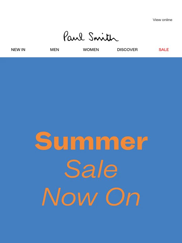 Don't miss out: Summer Sale Now On