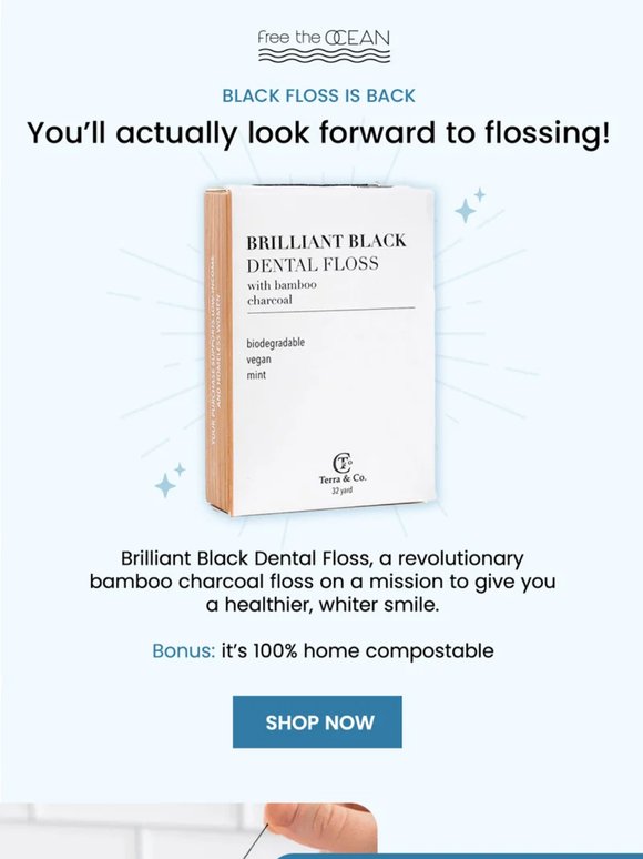 Yay! Black Floss is Back in Stock! 🌱🥥