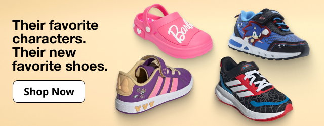 Their favorite characters. Their new favorite shoes. | Shop Now