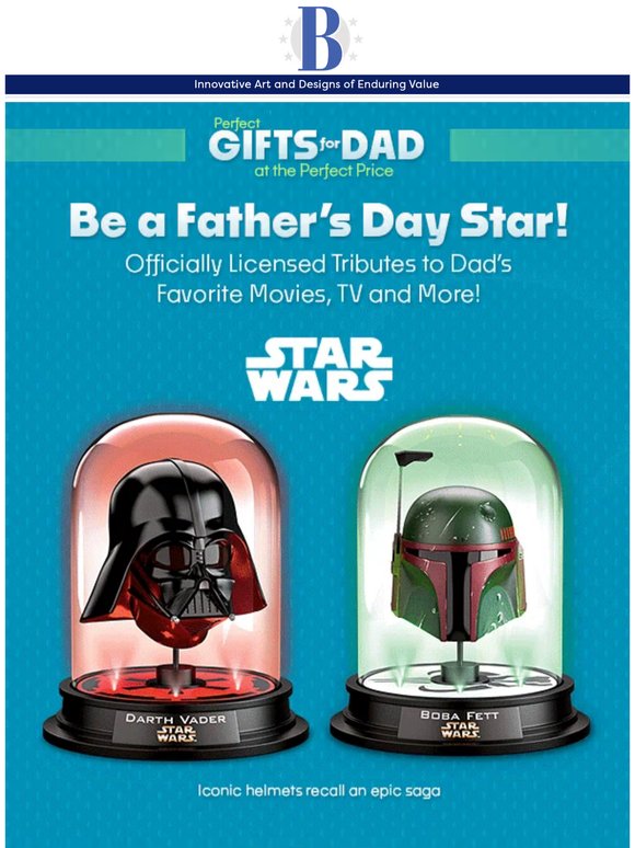 Not in Stores! Father's Day Gifts for Movie and TV Fans