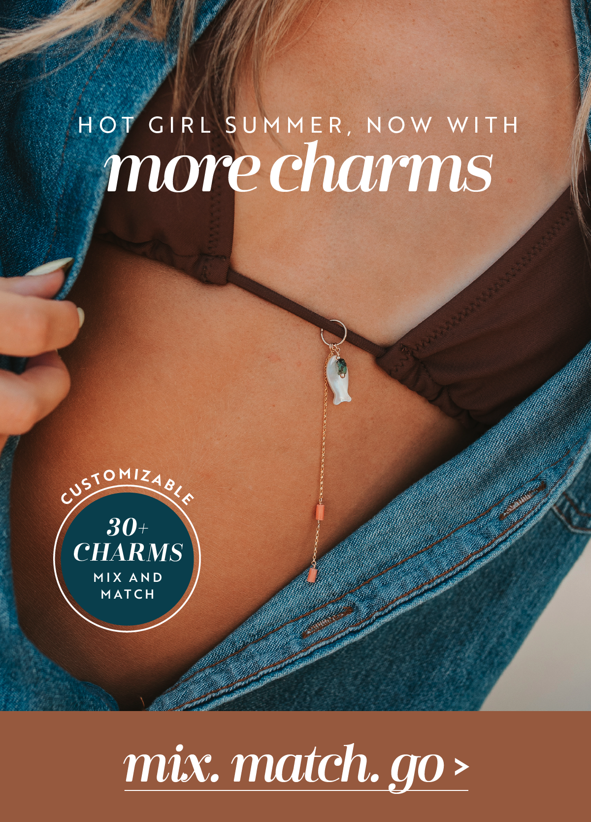 NEW! Sol Bikini Charm is here with 30+ charm options!