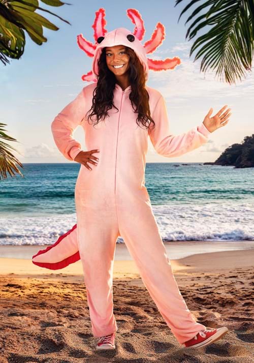 Axolotl Costume Onesie for Adults
